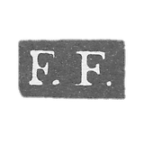 The stigma of the master Frezen Frederick Achates - Leningrad - initials "F.F."