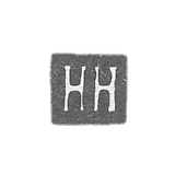 Claymo of an unknown master of Astrachani - initials of NN 1827