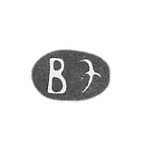 Claymo of an unknown master of Kiev, the initials of the VE, the mid-century of the 18th century