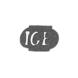 Claymo Master Eben Johann Georg - Riga - initials of the IGB