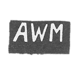 The stigma of the master Valdeman Abraham - Tallinn - initials "AWM" - 1756-1784.