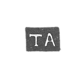 The stigma of the master Ananin Timofei - Vladimir - the initials "TA" - 1853-1863.