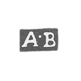 1792-1798 年,莫斯科未知大师的克莱莫 - “A-B”号首字母.