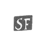 Claymo of unknown master Leningrad - initials of SF - 1825.