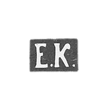 Claymo of an unknown master of Odessa - initials of E.K. - 1877.