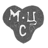 1793-1795 年,莫斯科未知大师的克莱莫 - “M-C”号首字母.