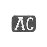 未知大师新切尔卡斯克的印记 - "AS" 的首字母 - 1850年代。