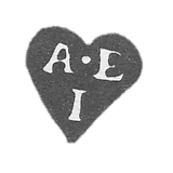 1768-1769 年莫斯科未知大师的克莱莫 - 首字母“A-E I”.