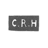 未知大师PSKOV的污名 - 缩写“ C.R.H”  -  1881年