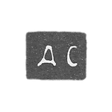 Claymo of unknown master Smolenska - initials of "D" - 1844-1845.