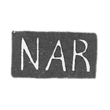 Claymo of an unknown master of Moscow - initials of NAR - 1874.