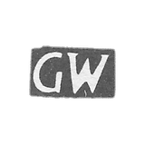 The stigma of the master Weis Gustav - Tallinn - initials "GW" - 1791-1818.