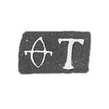 The stigma of the master of Tukalov Fedot Ivanov - Yaroslavl - initials "FT" - 1753-1788.