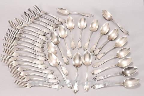 俄罗斯银, 带有标记的银勺，莫斯科，84，И.К