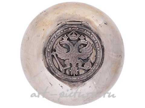 Русское серебро, Коробочка для таблеток из российского серебра 84 пробы