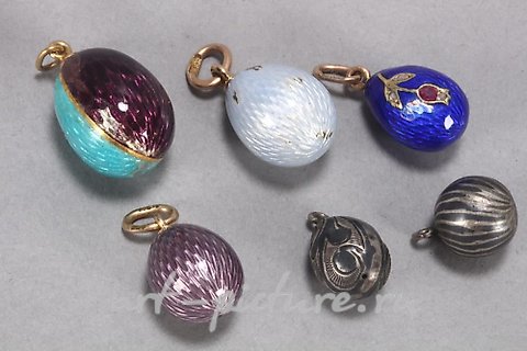 俄罗斯银, 各种品牌的吊坠