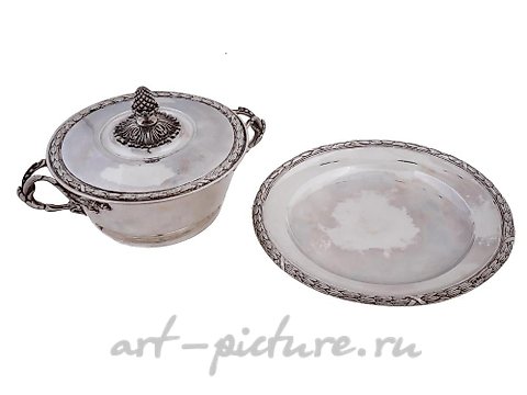 俄罗斯银, 庄严的圆形银汤盆