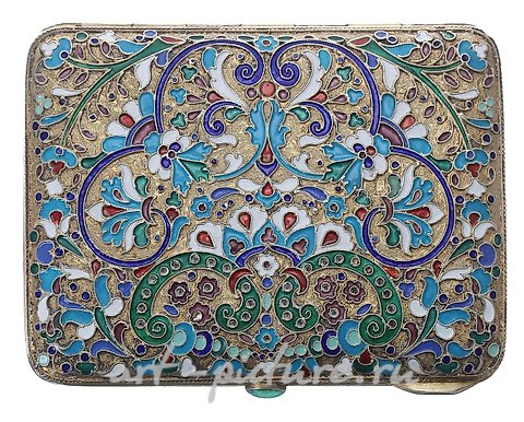 俄罗斯银, 俄罗斯镀金银烟斗盒