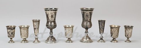 俄罗斯银, 九个银杯用于祝圣