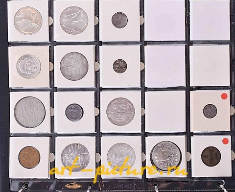 Russian silver, Coin collection from Finland, Ireland, and Great Britain