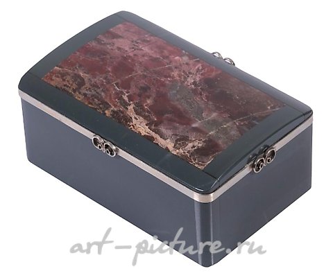 俄罗斯银, 红木镶嵌大理石的盒子