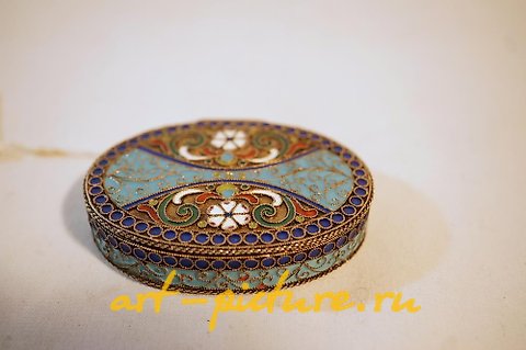 俄罗斯银, 俄罗斯银质椭圆形盒子