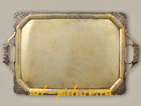 俄罗斯银, 俄罗斯银质餐具托盘的优质