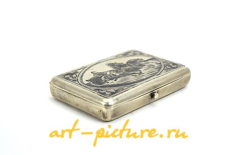 俄罗斯银, 古董俄罗斯帝国银烟盒
