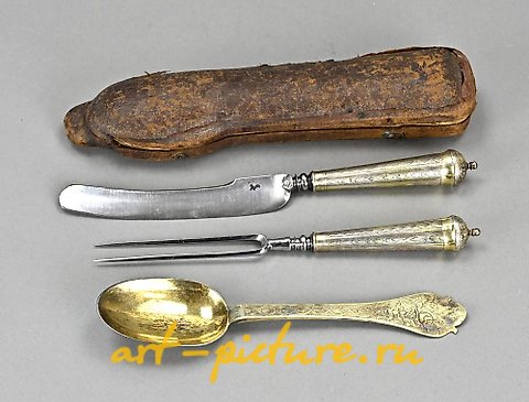 俄罗斯银, 银质餐具套装