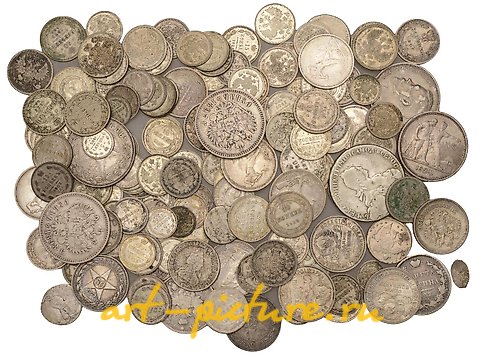 俄罗斯银, 俄罗斯银币（151枚），主要是19世纪的...