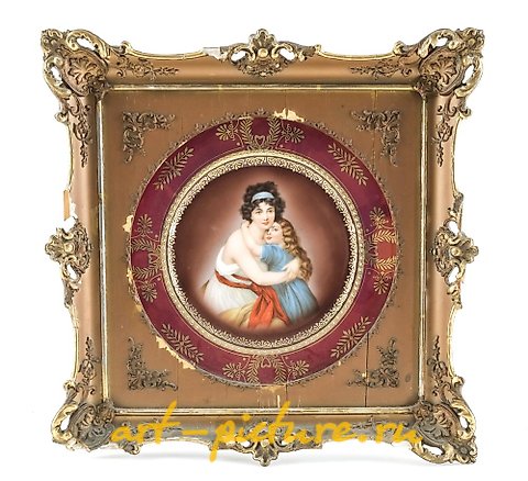 维也纳皇家瓷器, 中式挂画山水画