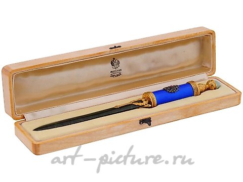 Русское серебро, Нож для вскрытия писем из русского позолоченного серебра