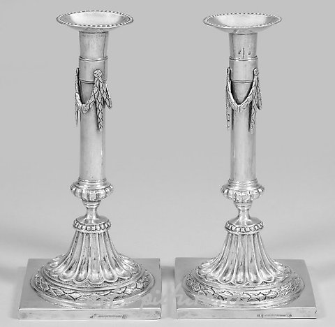 A few rare classical table candelabras.