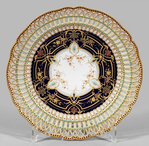 Opulent ornamental trim with colorful jewel decoration.