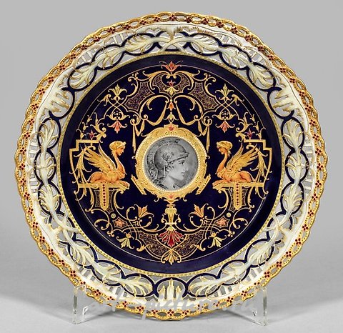 Opulent ornamental trim with colorful jewel decoration.