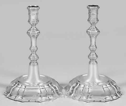 A couple of Baroque table candelabras.