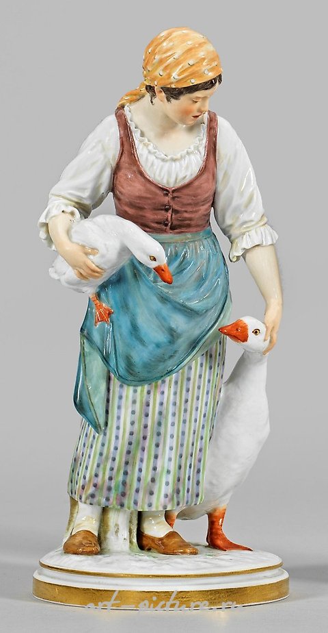 Art Nouveau Figure "Goose Girl"