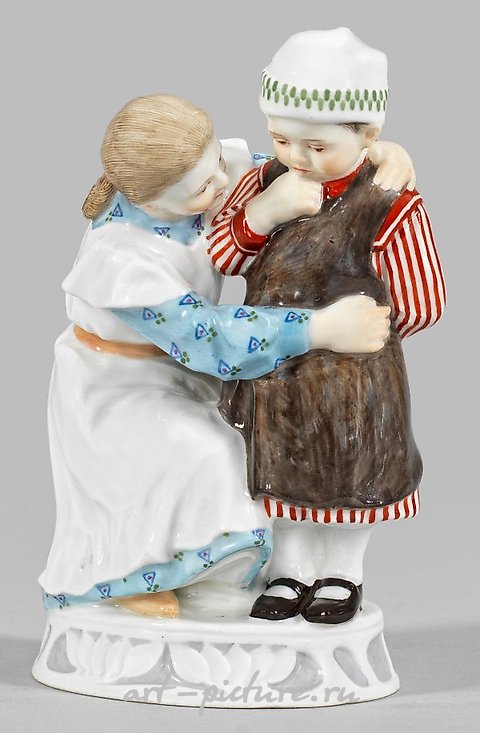 Art Nouveau - Figure Group "Siblings"