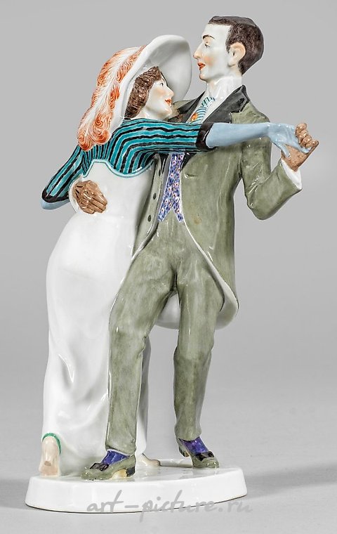 Rare embodiment of a tango dance couple