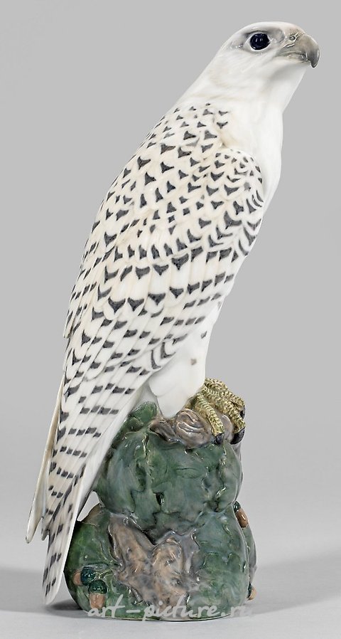 Art Nouveau Animal Figure "Icelandic Falcon"