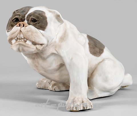 Art Nouveau Animal Figure "English Bulldog"