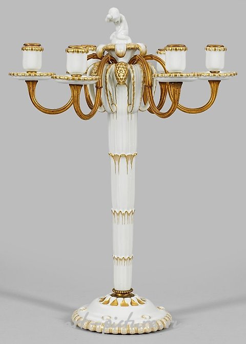 Great Jugendstil Girandole from a table centerpiece.