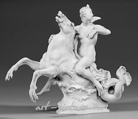 Great figurative group "Naiad on Hippocamp"