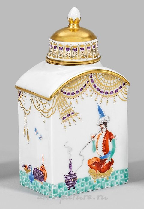 Tea caddy with decoration "1001 Nights"