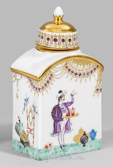 Tea caddy with decoration "1001 Nights"