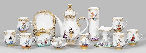Meissen Espresso Service with "1001 Nights" Decor