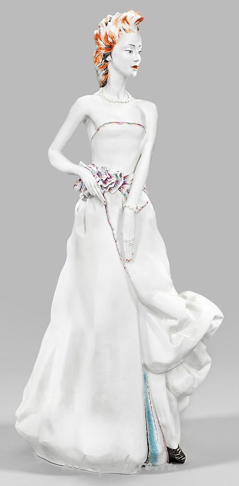 Great Meissen figure "Model" by Jörg Danielczyk