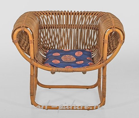 Mid-Century Armchair in the Style of Franco Albini