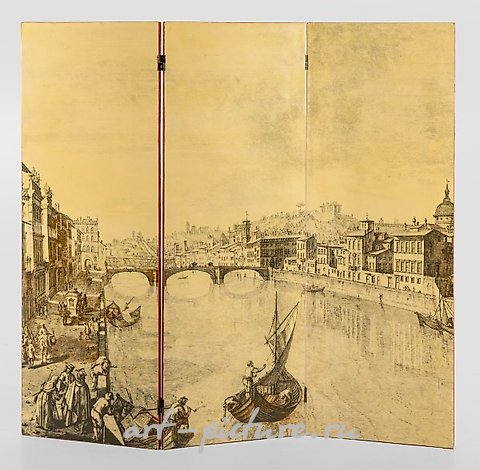 Mid Century - Paravent

The term "Paravent" originates from the French language and refers to a decorative folding screen that serves both practical and aesthetic purposes. In the context of the Mid Century period, this term takes on a whole new dime