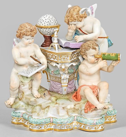 A group of amorini as an allegory of astronomy.